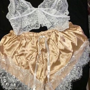 Satin lingerie set